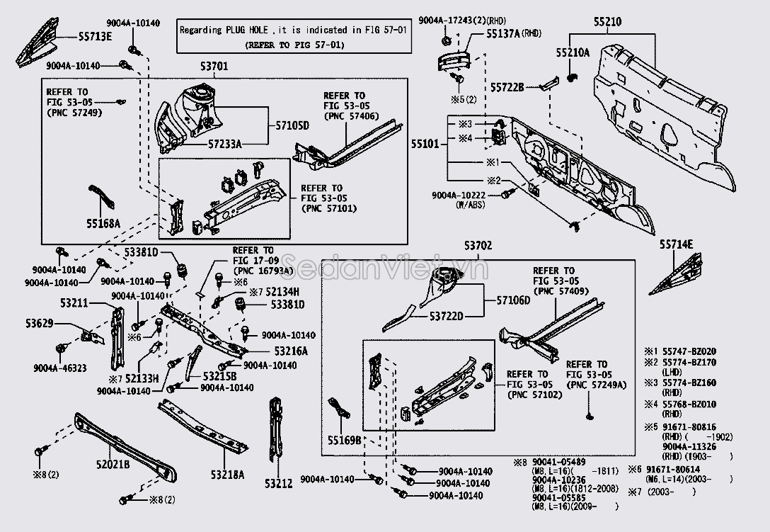 Ụ đỡ giảm xóc 53701BZ560