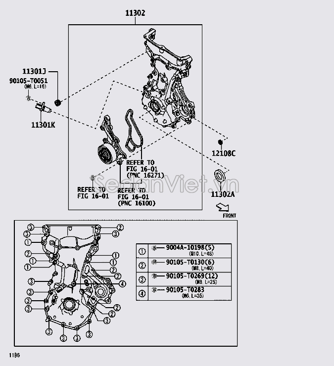 Bơm nước động cơ 11310BZ150