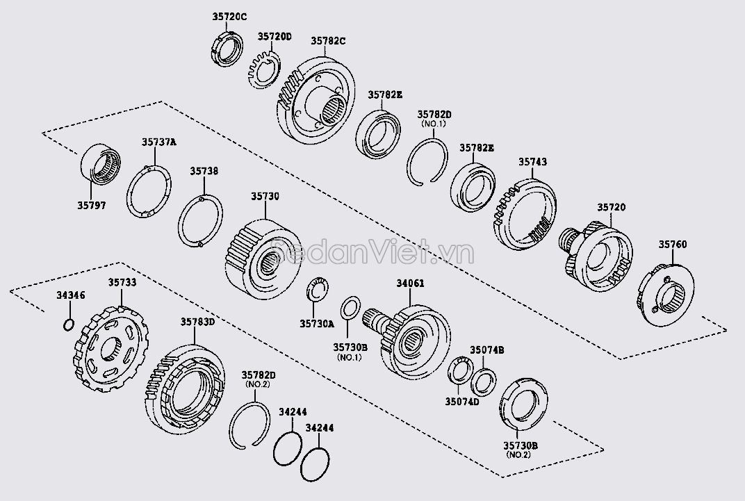 Bánh răng ly hợp đảo chiều 3578333040