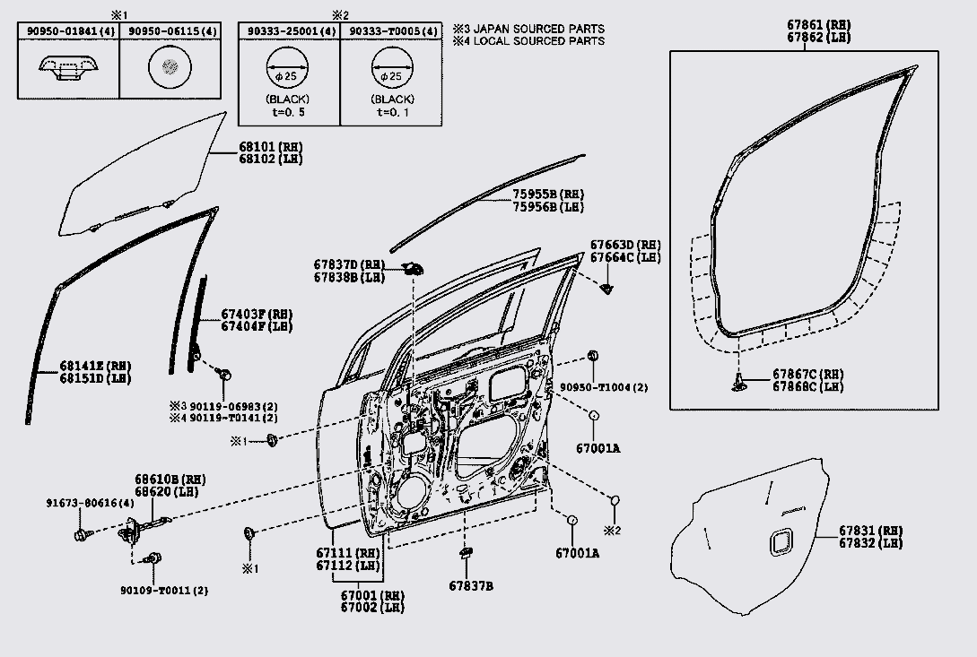 Hạn chế cửa 686100K070