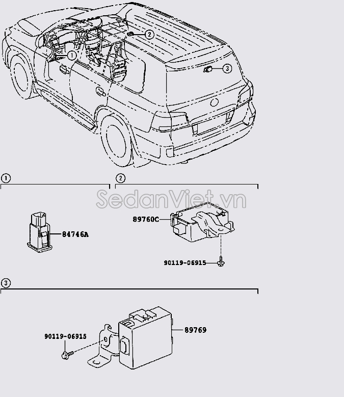 Hộp điều khiển áp suất lốp 8976960030