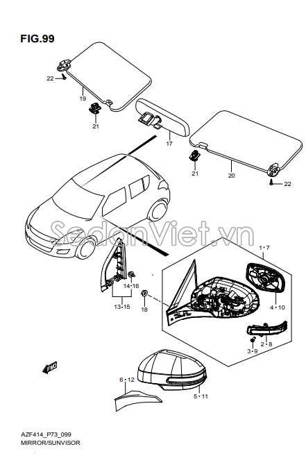 Ốp gương chiếu hậu 8471858MA0VZFM