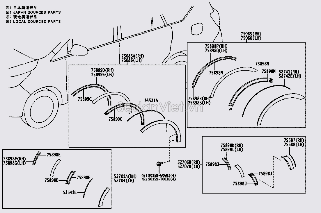 Nẹp cản sau 52707YP010