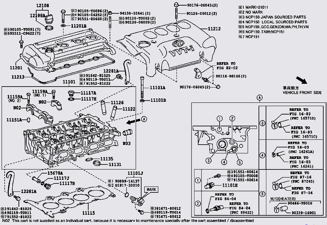 Cảm biến Toyota Vios 2008-2013