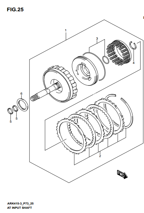 Bộ gioăng trong hộp số 2668277MU0000