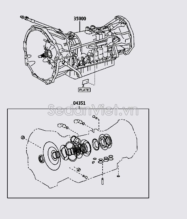 Hộp số tổng thành Toyota Land Cruiser Prado 2013-2015