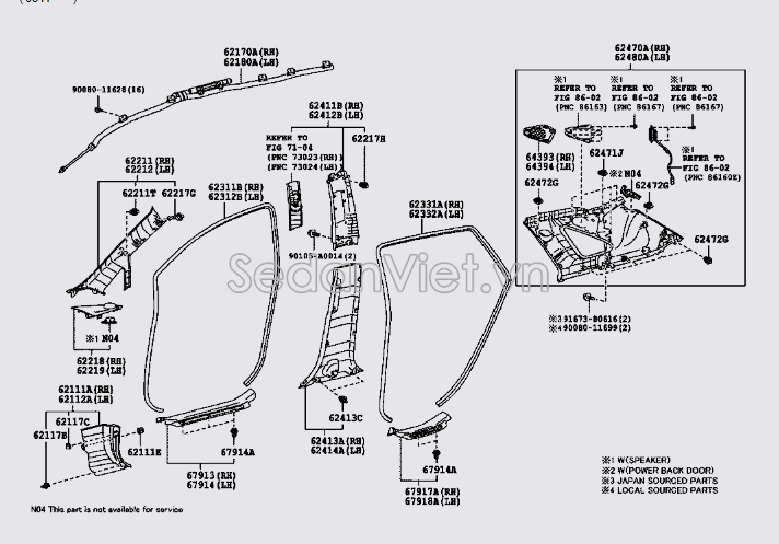 Nhựa ốp góc sàn xe 621020T010B0