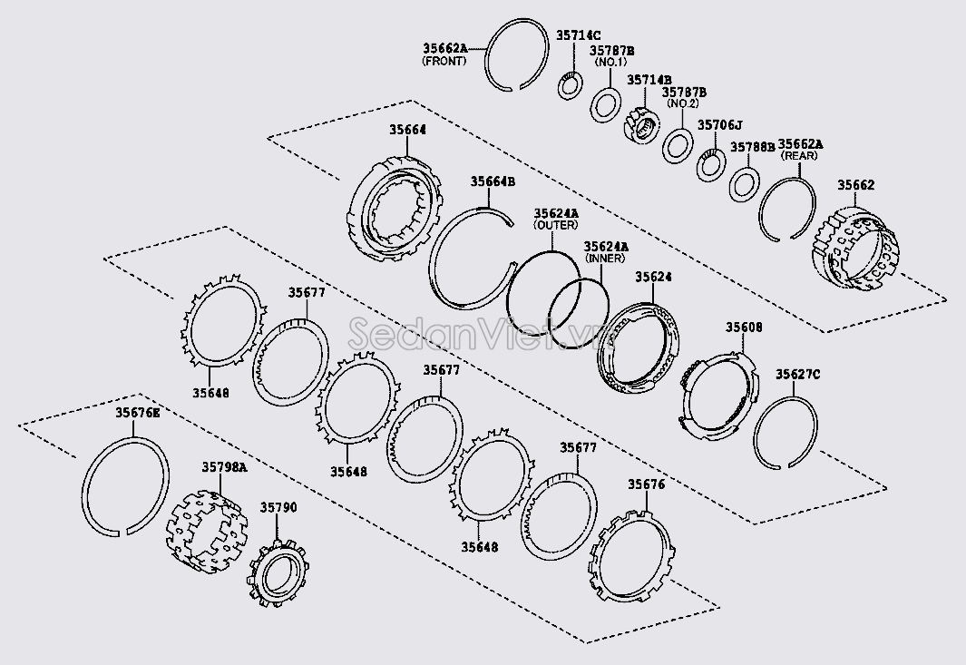 Piston hộp số tự động 3562433030