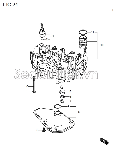 Cảm biến áp suất dầu  2654082KN0000