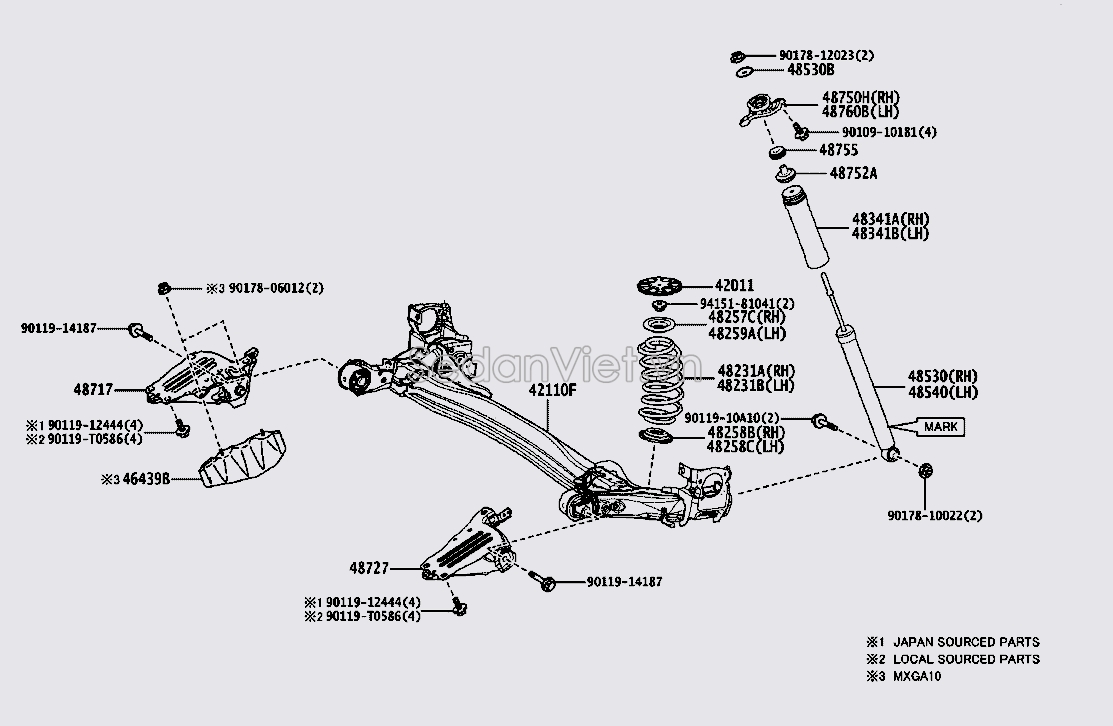 Giảm xóc sau 485300A050