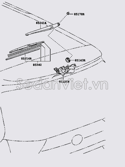 Lưỡi gạt mưa sau 8524208020