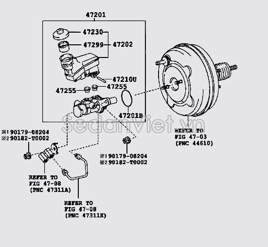 Nắp bình dầu phanh 4723052030