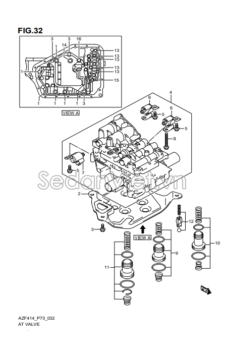 Piston van hộp số AT 2654155GT0000