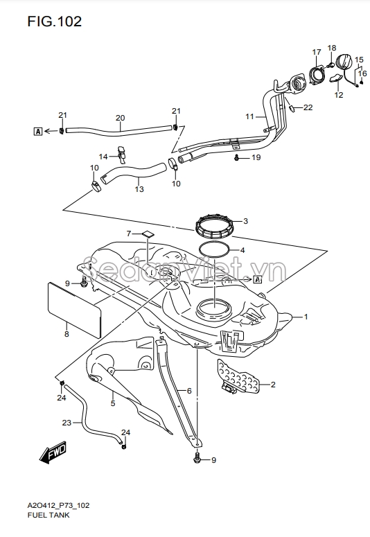 Cổ bình xăng 8920152R00000