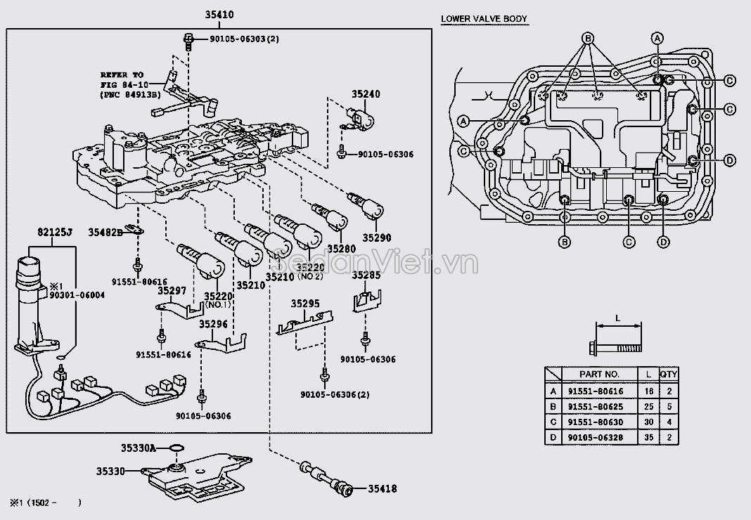 Van mở dầu hộp số tự động 3524073010