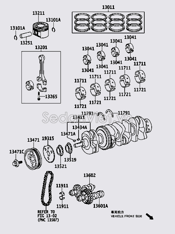 Bạc trục cơ 117110H05002