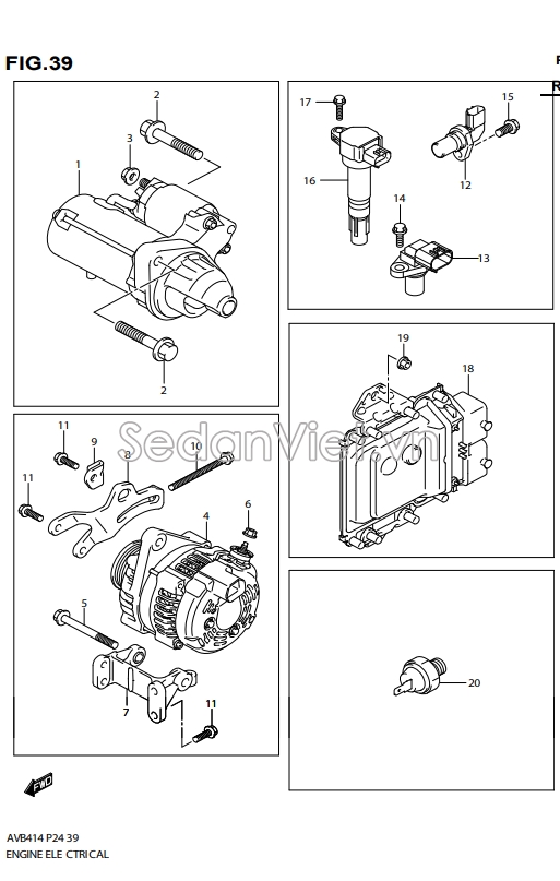 Máy đề khởi động 3110058M10000