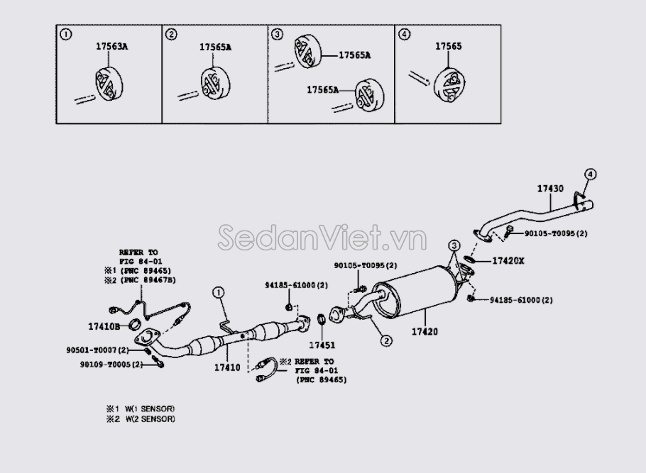 Ống xả đoạn cuối 174050L171