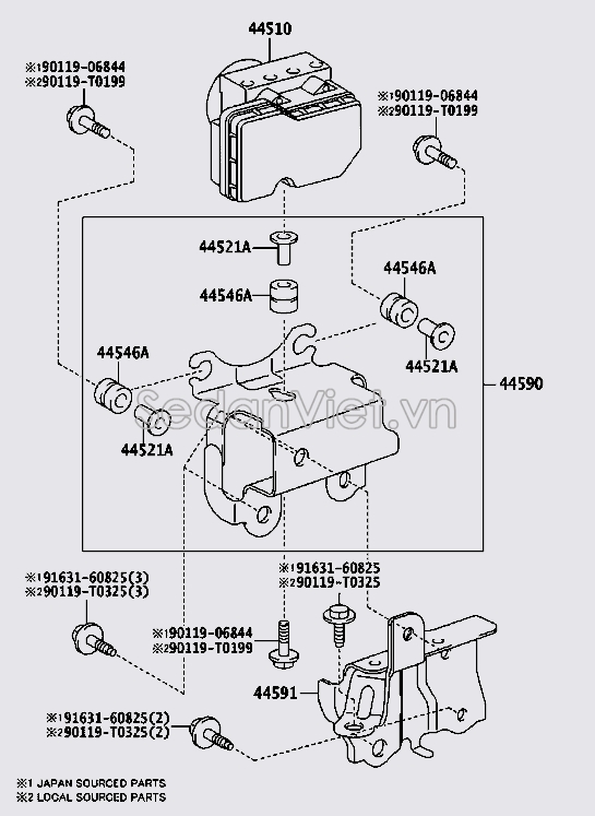 Cụm điều khiển ABS 440500DD90