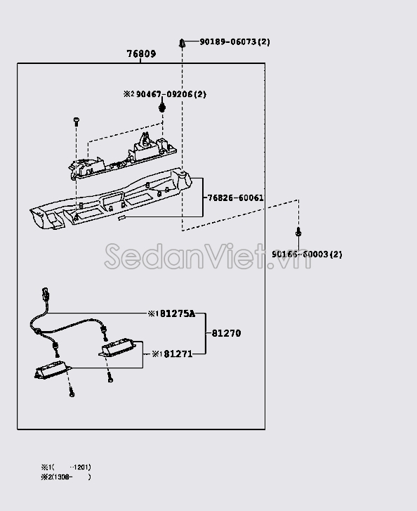 Đèn soi biển số 8127150090