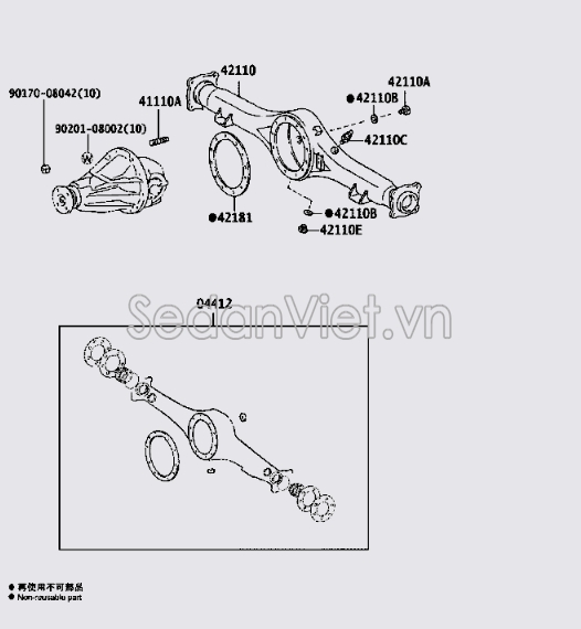 Vỏ cầu sau 4211026541