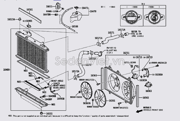 Motor quạt gió động cơ Toyota Camry 2009-2012