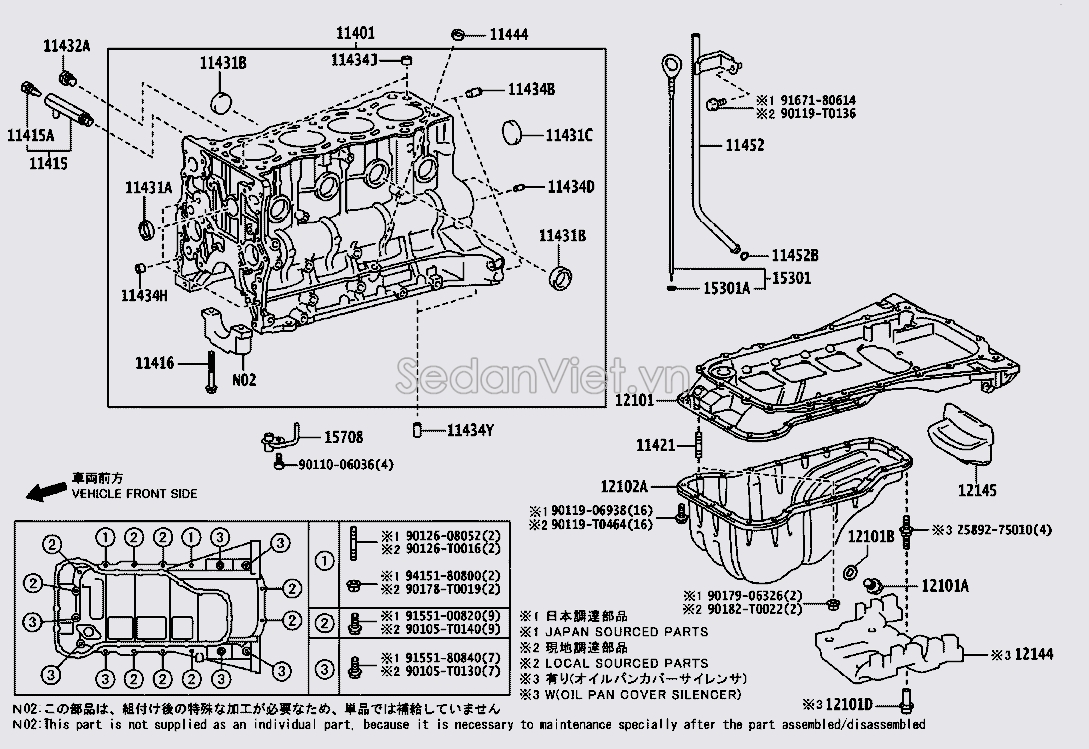 Que thăm dầu 153010C020