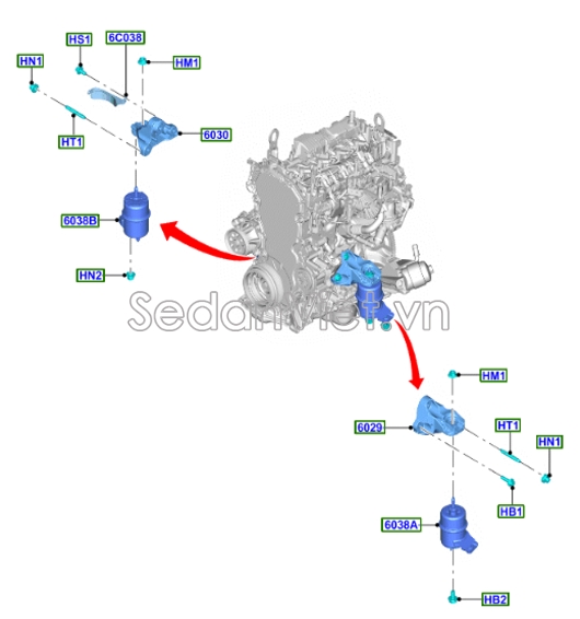 Giá bắt chân máy MB3Z6038AD