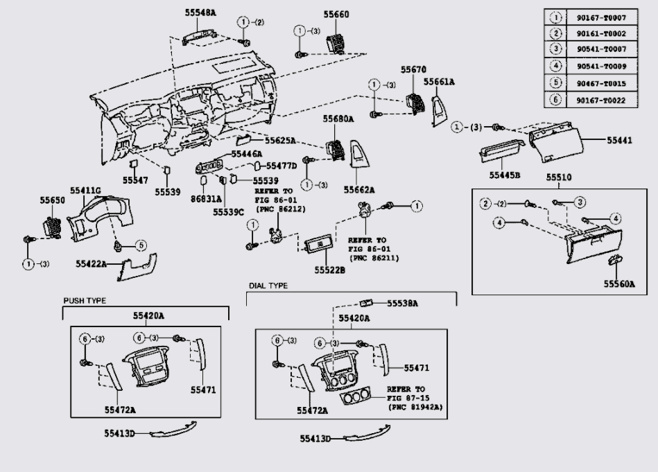 Nhựa ốp công tắc điều khiển điều hòa 554200K521B1