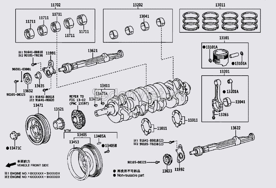 Trục khủy 136220C010