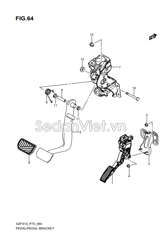 Chân ga điện 4940071L50