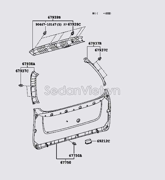 Ốp cửa hậu 6793708020E0