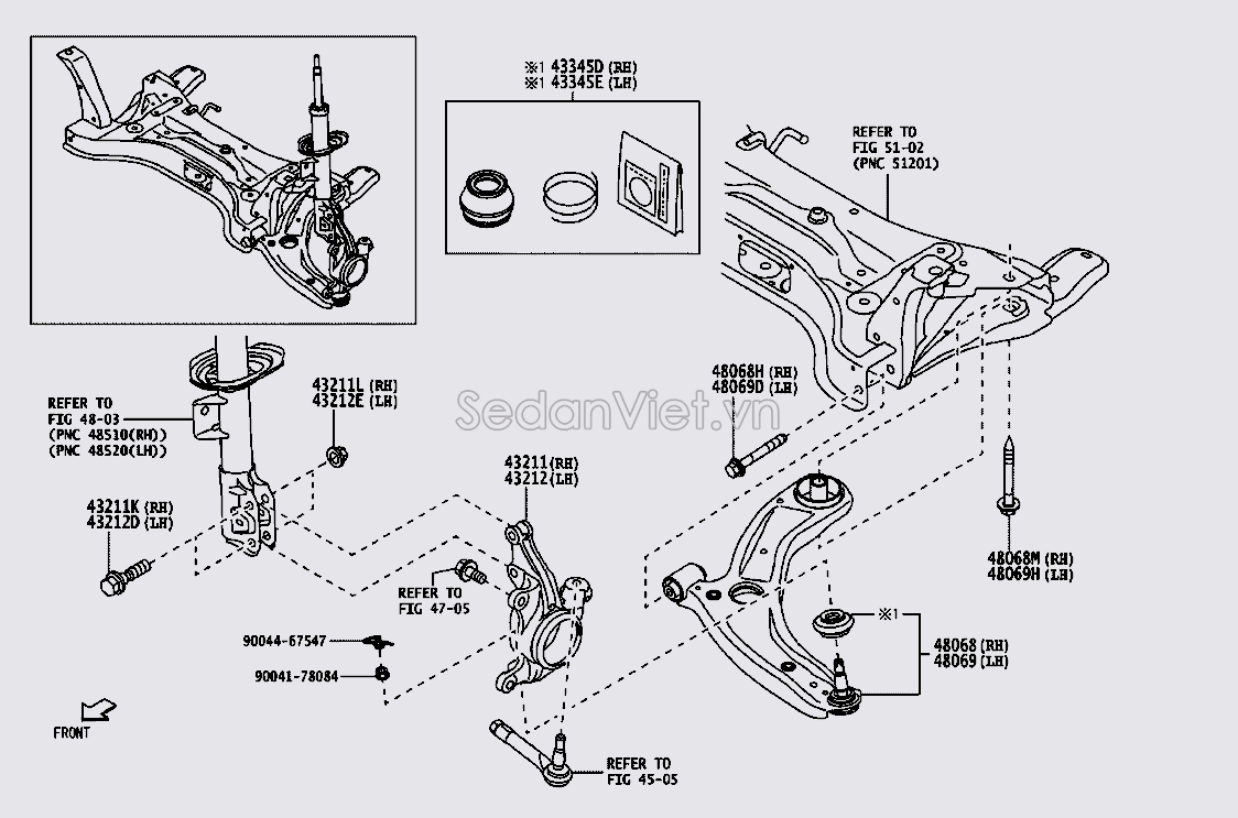 Rotuyn trụ lái 43345B9050