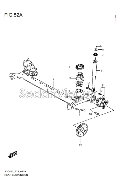 Tăm bua phanh sau 4351181P00000