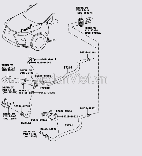 Ống nước vào giàn sưởi 8724548F20