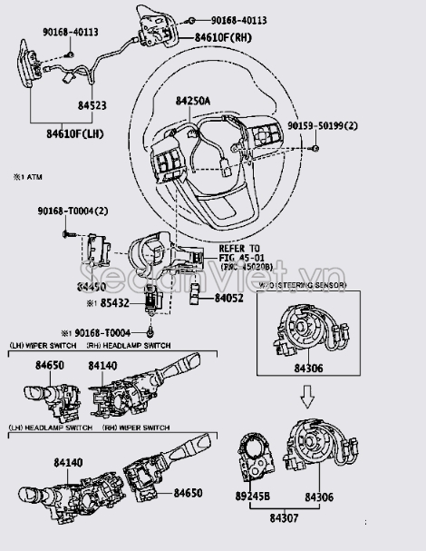 Công tắc đèn pha 841400K360