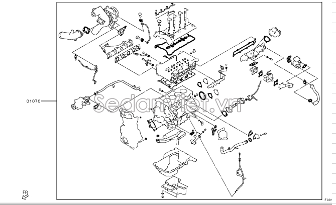 Gioăng đại tu 10101A040P