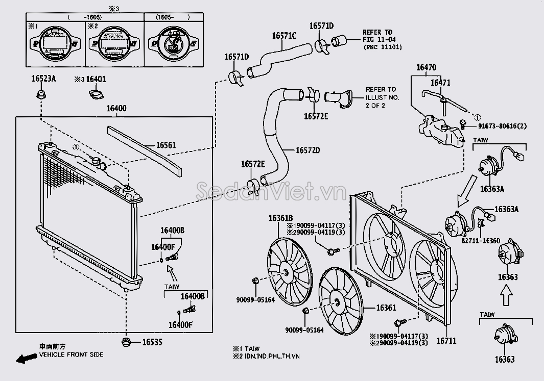 Ống nước vào két nước 165710V130