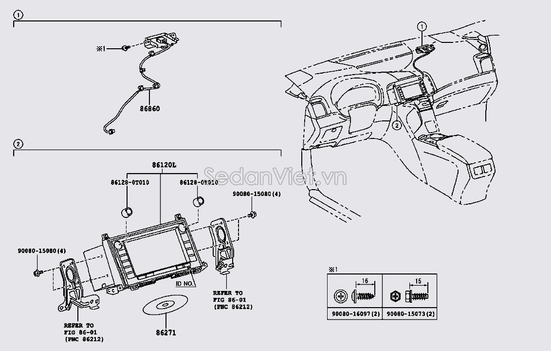 Màn hình dẫn đường Navigatio 861200T061