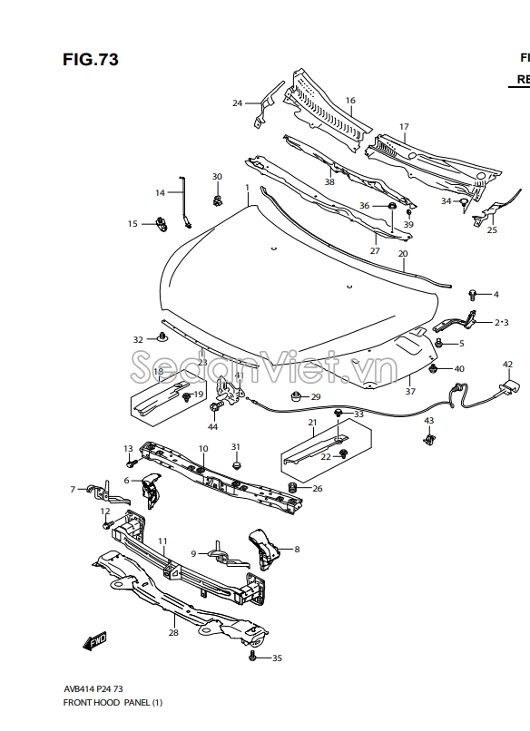 Ổ khóa ngậm capo 8211079P10000