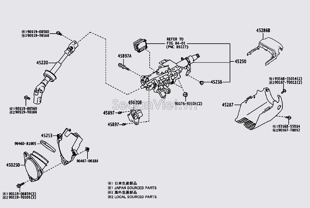 Nhựa ốp vô lăng màu đen 4528706480C0