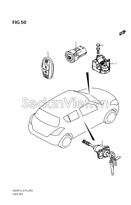 Ổ khóa vô lăng 3710071L60000