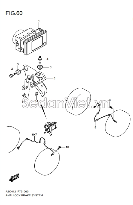 Cụm điều khiển ABS 5613057R00000