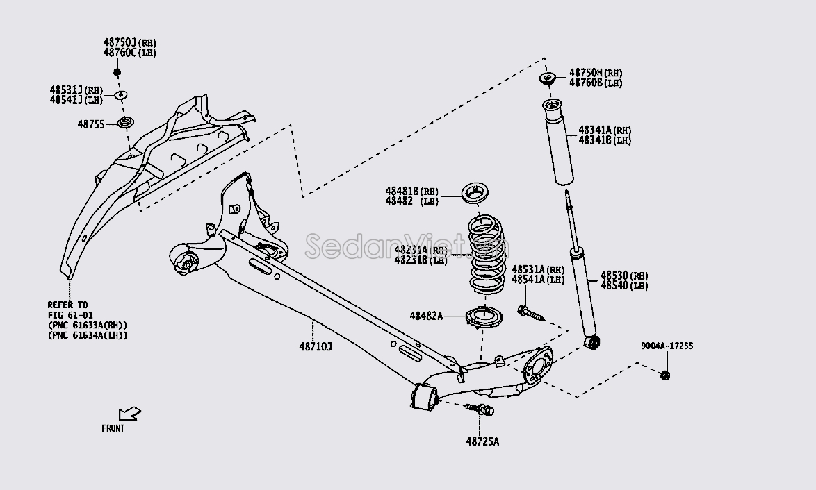 Tăm bông giảm xóc sau 48341BZ180