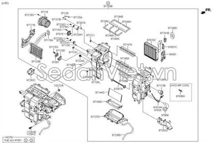 Giàn sưởi trong xe 97138B9000