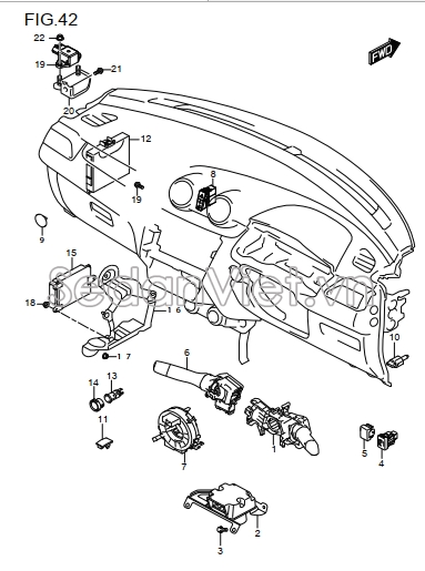 Công tắc đèn pha 3721057R20000