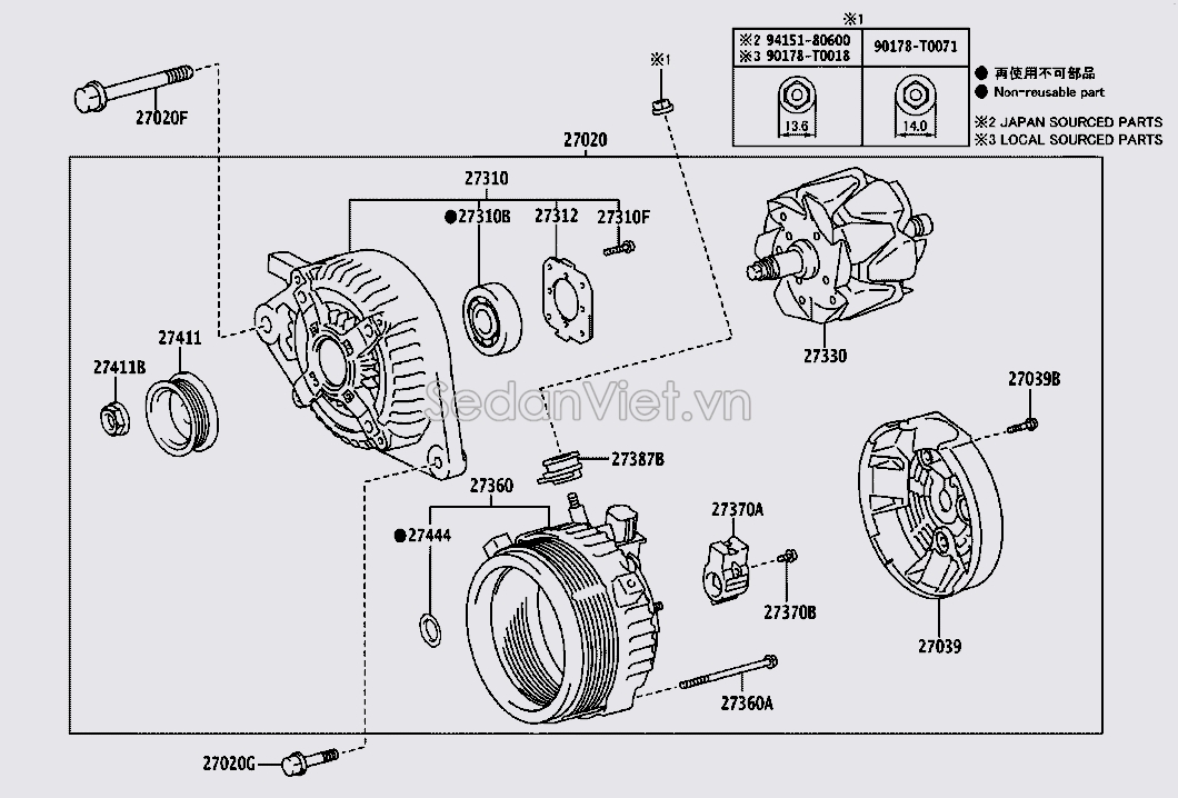 Máy phát điện 270600Y300