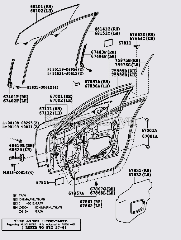 Cánh cửa trước 700106110