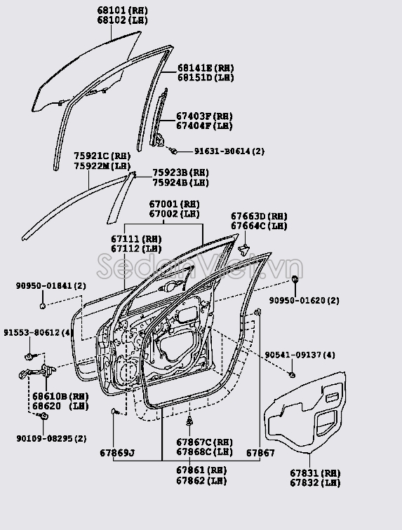 Cánh cửa trước 6700242110