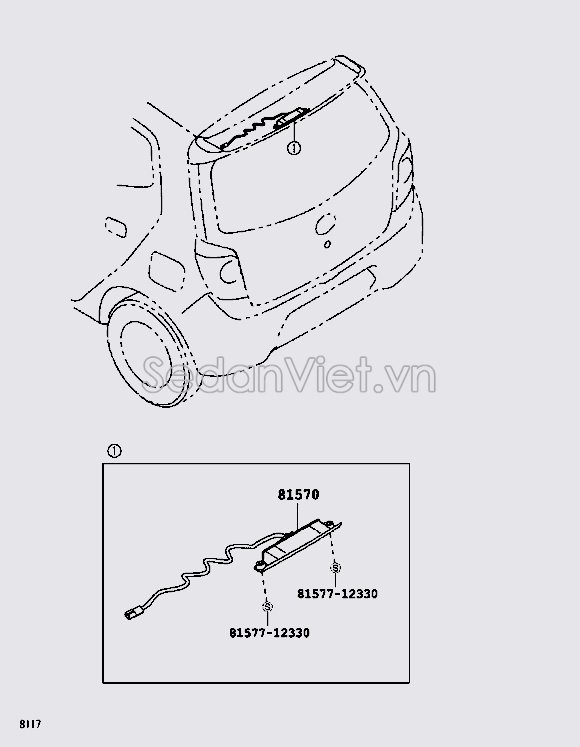 Đèn báo phanh 81570BZ150